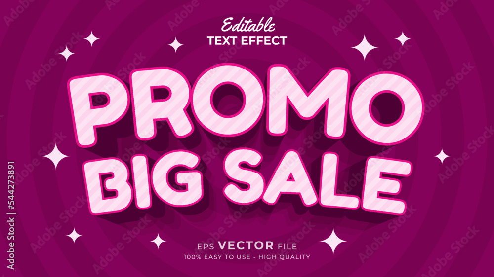 Super promo for big sale typography premium editable text effect