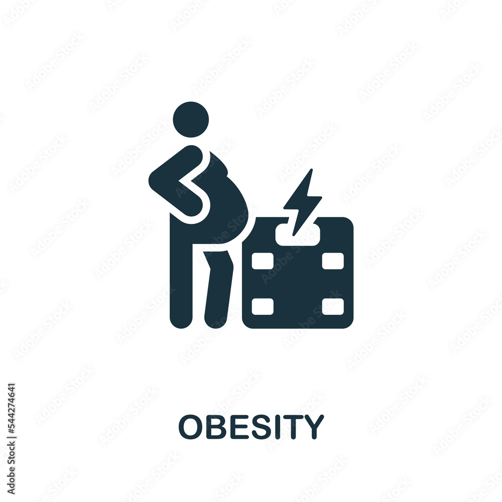 Odesity icon. Monochrome simple Detox Diet icon for templates, web design and infographics Odesity icon. Monochrome simple Detox Diet icon for templates, web design and infographics
