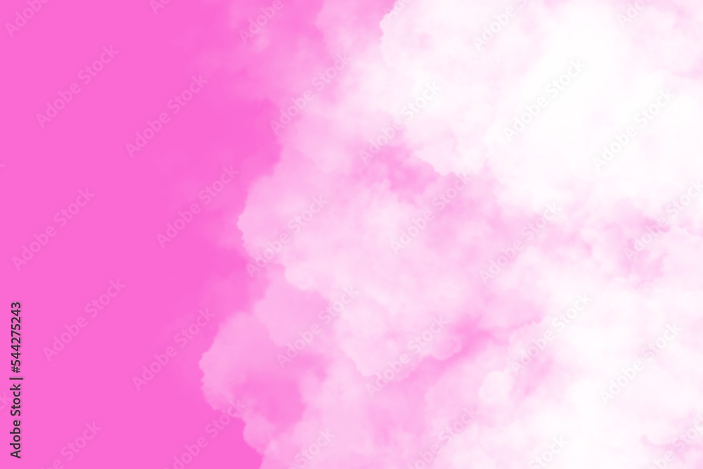 Fototapeta premium Pink Sky with Beautiful Cloud 