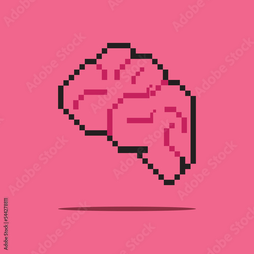 bitmap resolution brain vector logo icon