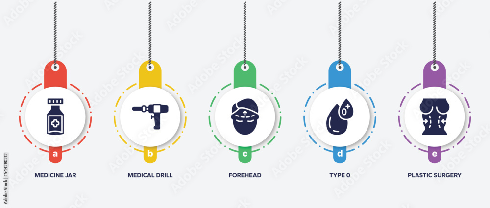 infographic element template with blood donation filled icons such as medicine jar, medical drill, forehead, type 0, plastic surgery vector. infographic element template with blood donation filled icons such as medicine jar, medical drill, forehead, type 0, plastic surgery vector.