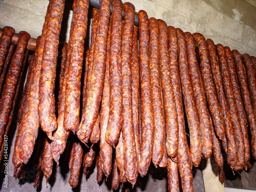 cold cuts, smokehouse, sausage, food, warehouse, food, meat, 