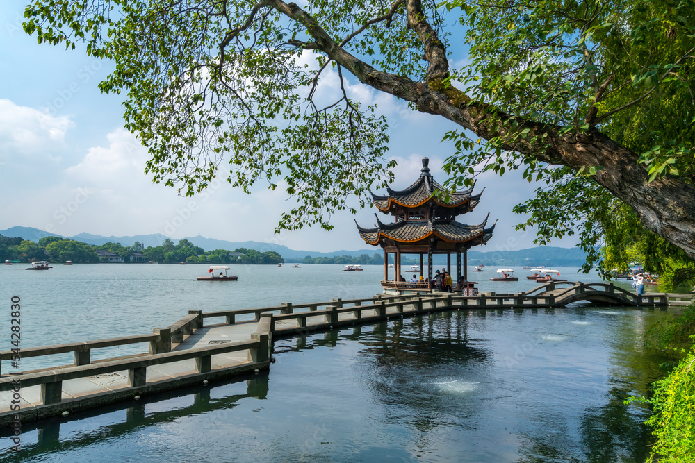 Hangzhou West Lake Chinese Garden Scenery