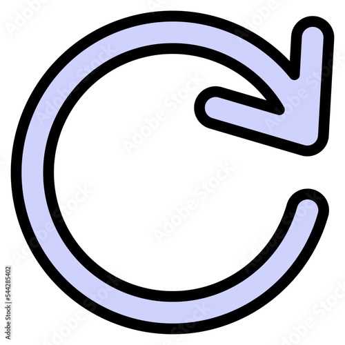 redo arrow interface direction pointer selection icon