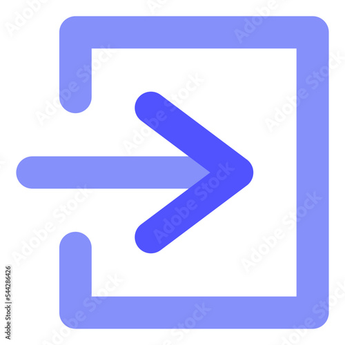login arrow interface direction pointer selection icon
