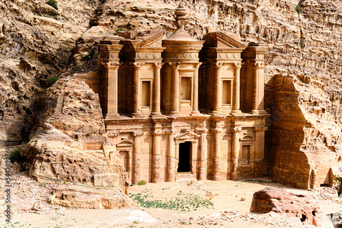 Petra Ad Deir Monastery in the ancient city of Petra-Jordan- UNESCO World Heritage Site