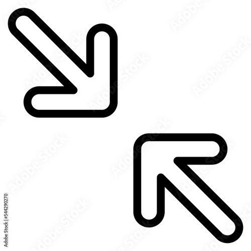 minimize arrow interface direction pointer selection icon