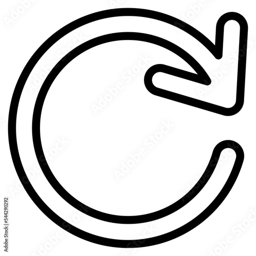 redo arrow interface direction pointer selection icon
