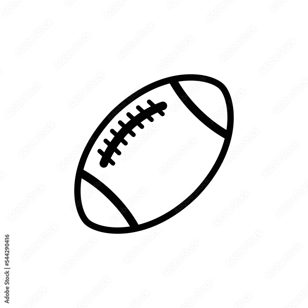 Ruqby ball icon vector design template Ruqby ball icon vector design template