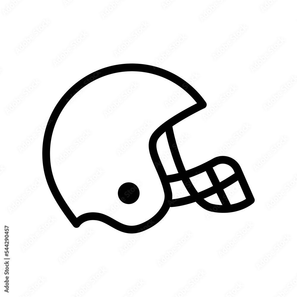 Ruqby helmet icon vector design template Ruqby helmet icon vector design template