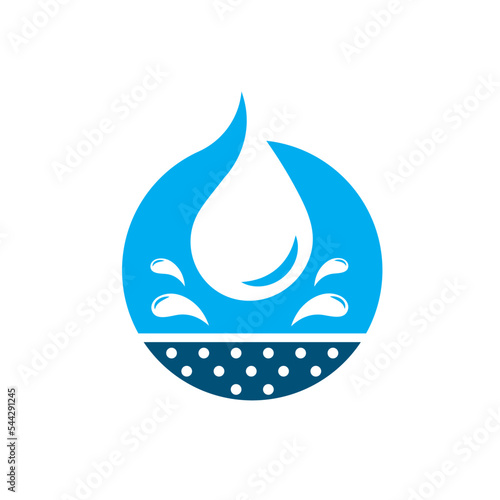 water resistant or waterproof vector icon illustration concept design template