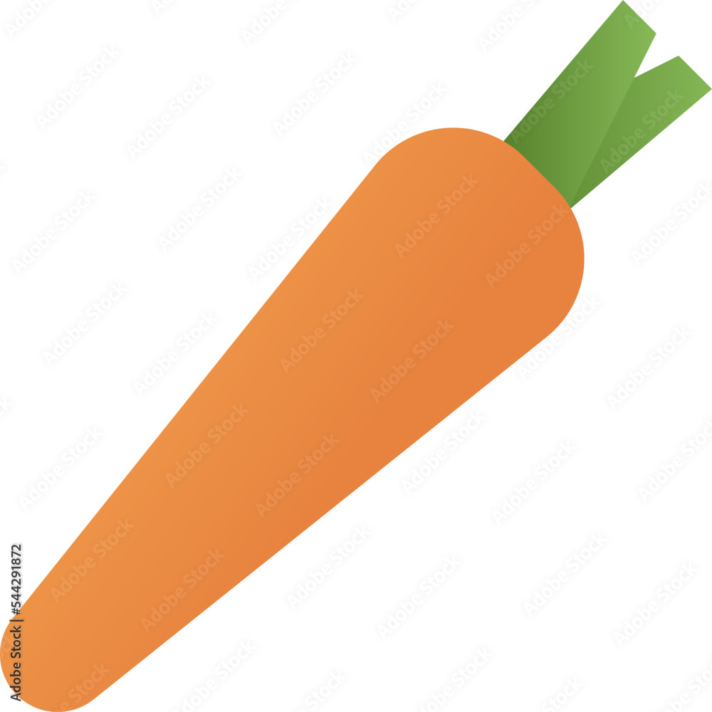 Carrot isolated on white background, illustration, icon, element Carrot isolated on white background, illustration, icon, element