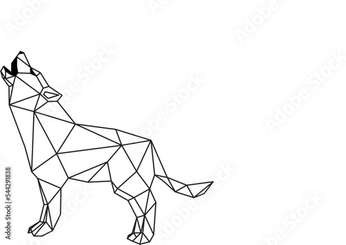 geometric wolf