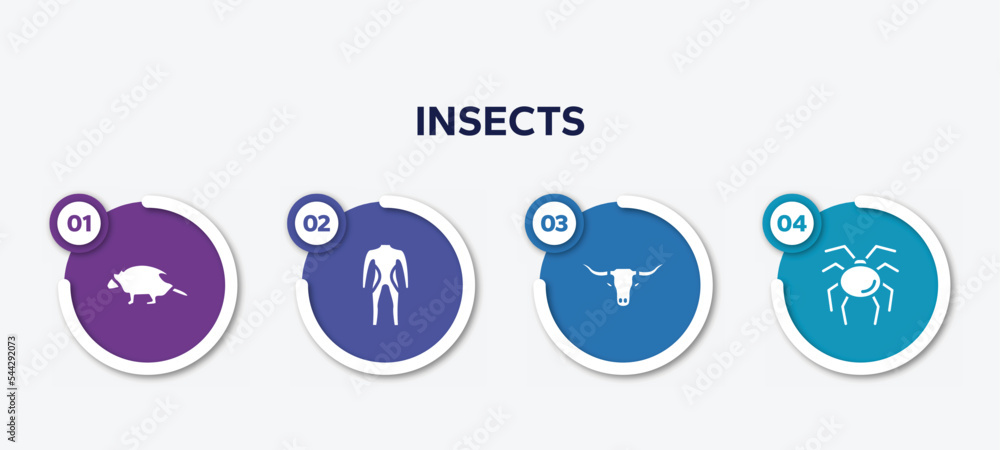infographic element template with insects filled icons such as porcupine, diving suit, bull, opiliones vector. infographic element template with insects filled icons such as porcupine, diving suit, bull, opiliones vector.