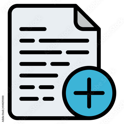 add file document digital icon