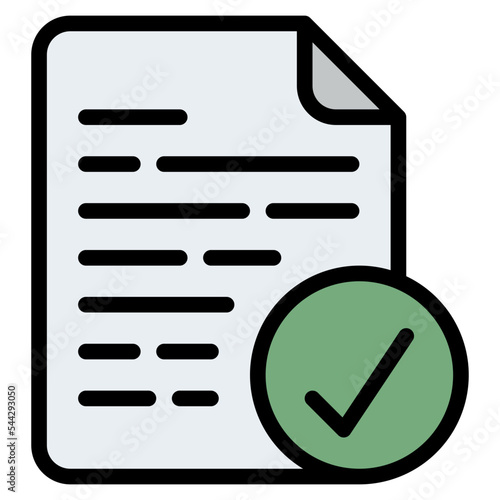 complete file document digital icon