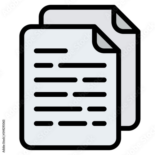 copy file document digital icon