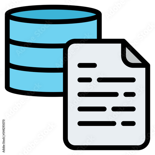database file document digital icon