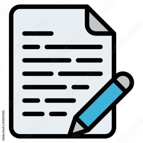 edit file document digital icon