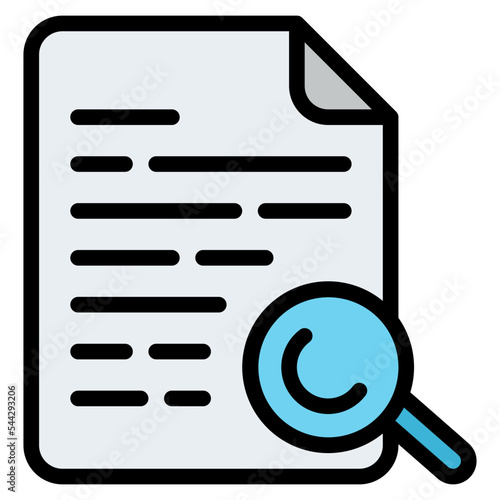 search file document digital icon
