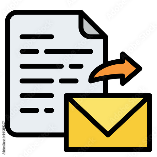 send file document digital icon