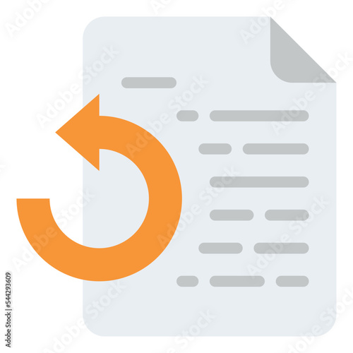 recovery file document digital icon