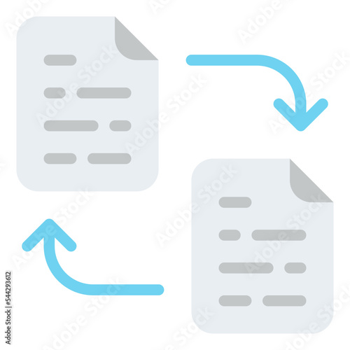 recovery file document digital icon