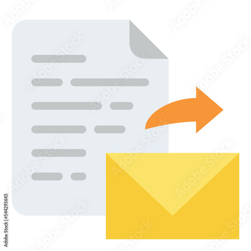 send file document digital icon