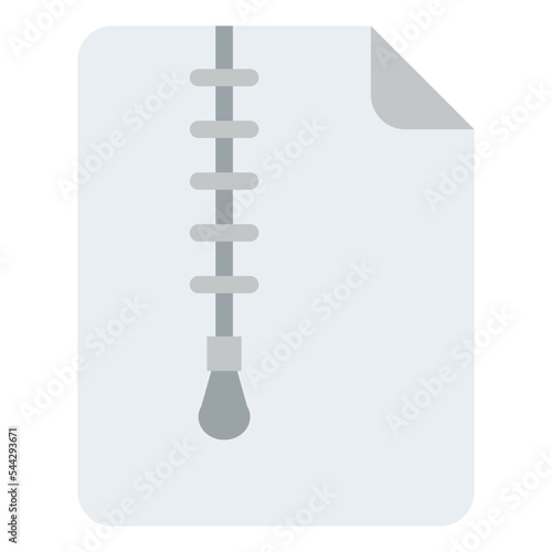 zip file document digital icon