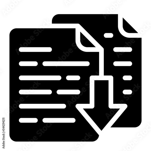 compare file document digital icon