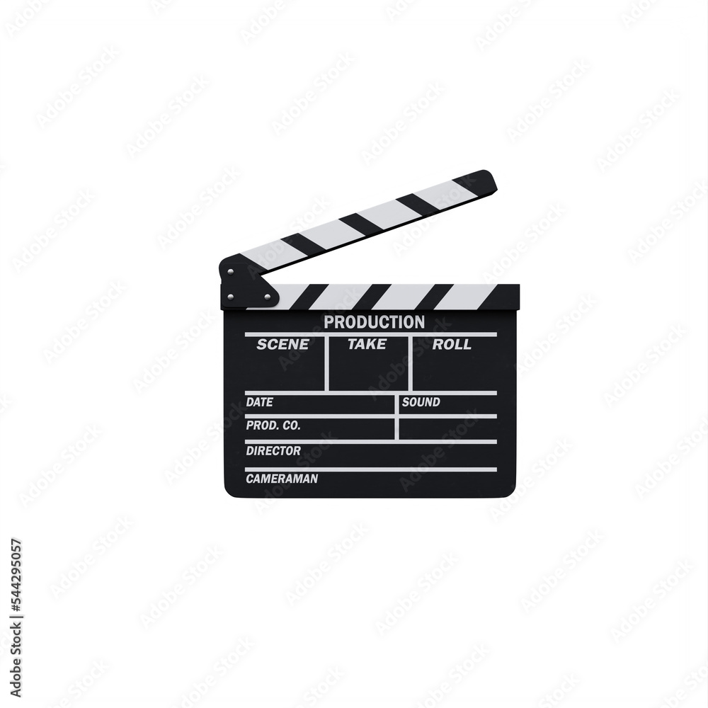 Fototapeta premium movie clapper board isolated