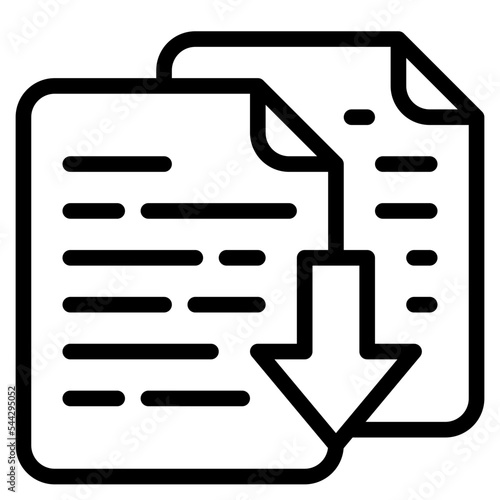 compare file document digital icon