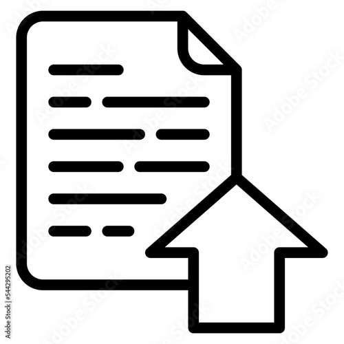 push file document digital icon