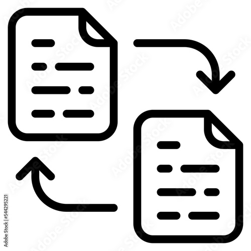 recovery file document digital icon