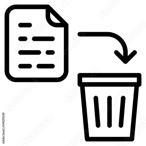 remove file document digital icon