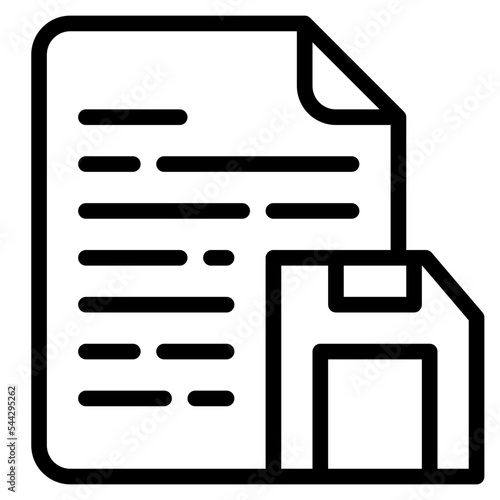 save file document digital icon
