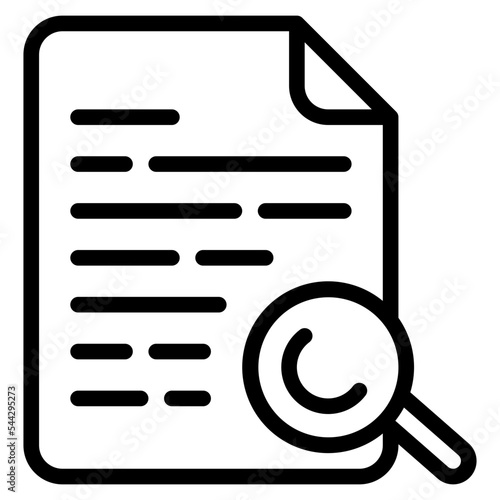 search file document digital icon