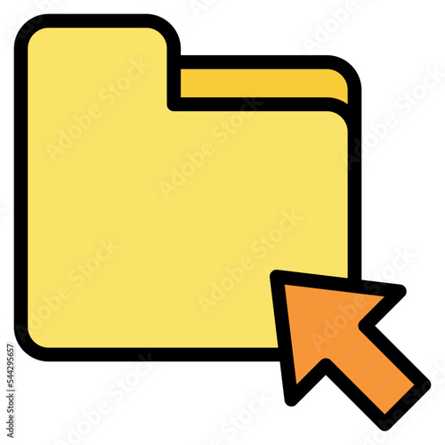 click folder file document digital icon