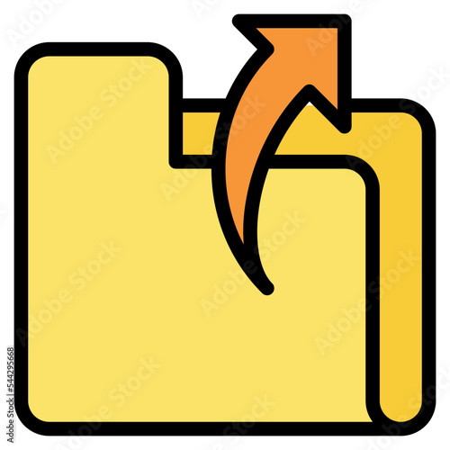 close folder file document digital icon