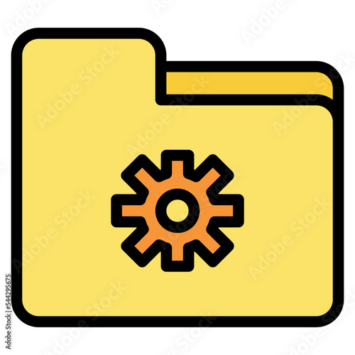 config folder file document digital icon