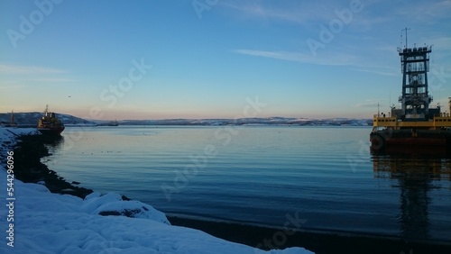 Winter in the North of Russia