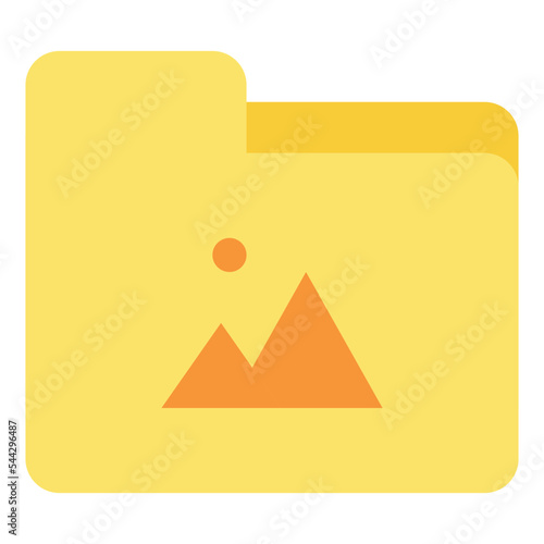 picture folder file document digital icon