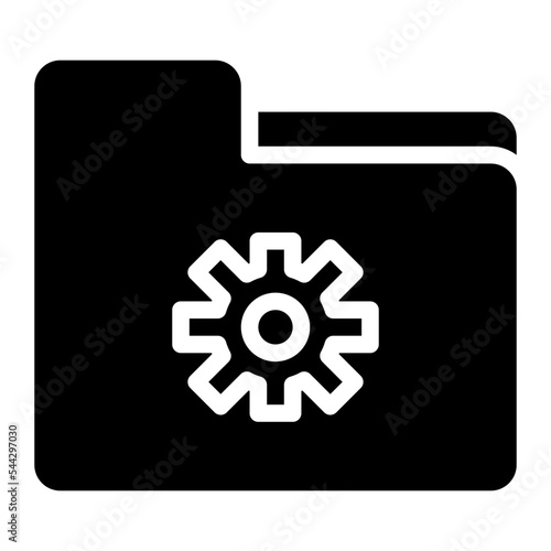 config folder file document digital icon