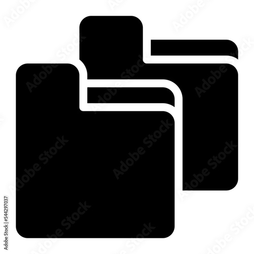 copy folder file document digital icon