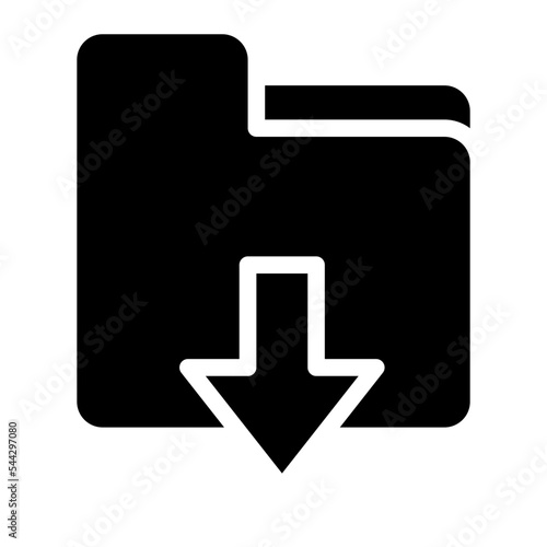 get folder file document digital icon