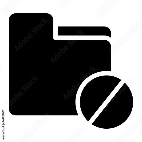 hidden folder file document digital icon