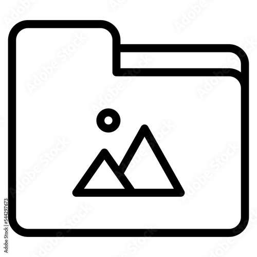 picture folder file document digital icon