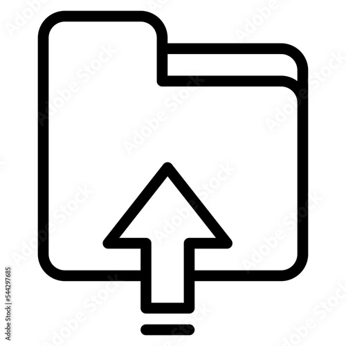 push folder file document digital icon