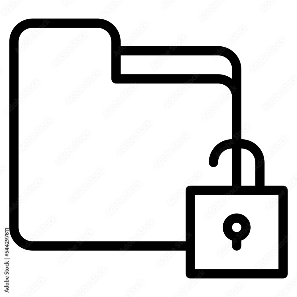 unlock folder file document digital icon unlock folder file document digital icon