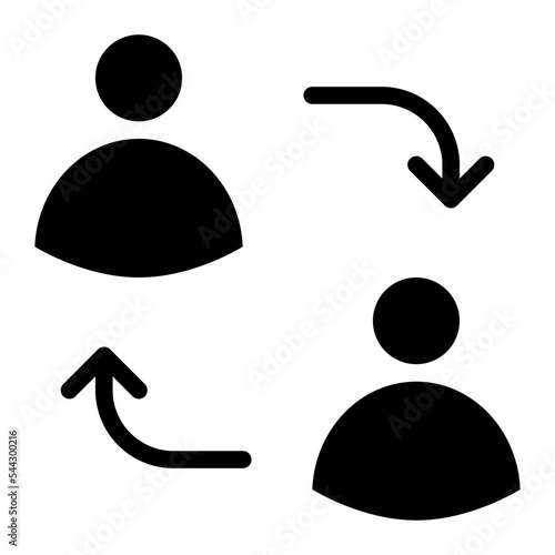 transfer user info member profile icon